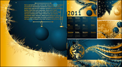 الذهبي عيد الميلاد 2011 المتجهات