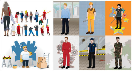 مجموعة متنوعة من الناس المهنية