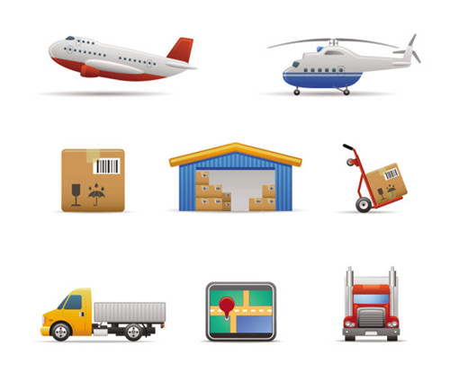 Transport icon 02-- vector material